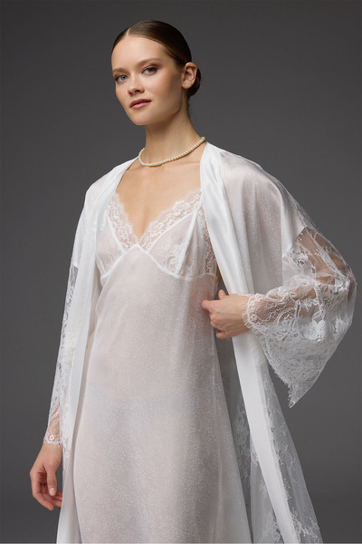 BONJOUR MADAME Çeyiz Seti Dantelli Sabahlık Gecelik Gömlek Pantolon Şort Büst...