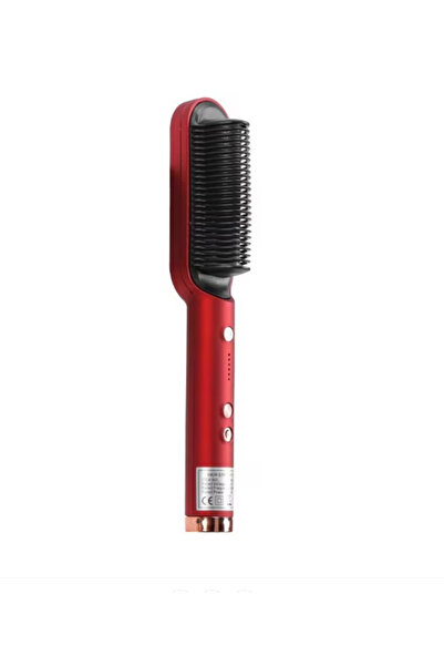 OEM Professional Electric Hair Brush for Styling and Straightening, Red, Adju...