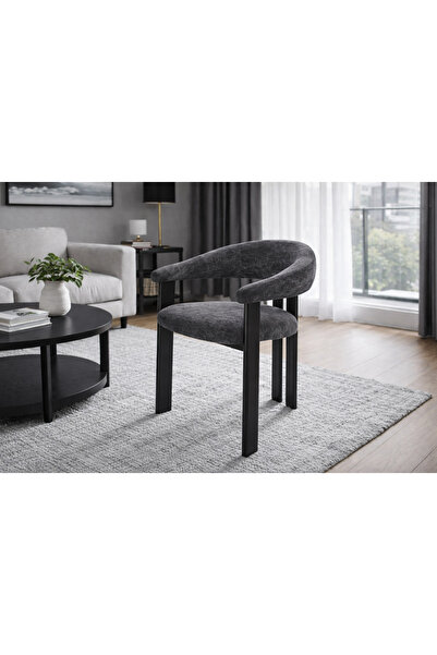 N.zone Modern dining chair with an elegant design and luxurious velvet fabric...