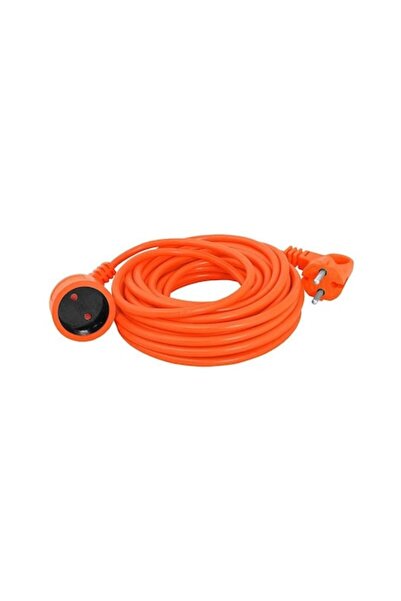 OEM Garden Extension Cord, 15 m, Orange + Protective Gloves, Red Polyester, X...