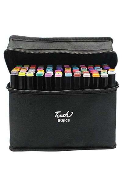 Arabest 80 Colors Graphic Professional Design Art Twin Tip Marker Pen Series ...