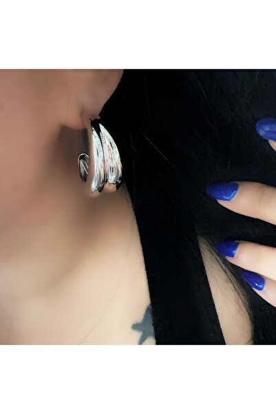 ACAR TAKI أقراط XUPING BOMBE - لون فضي ACR9191