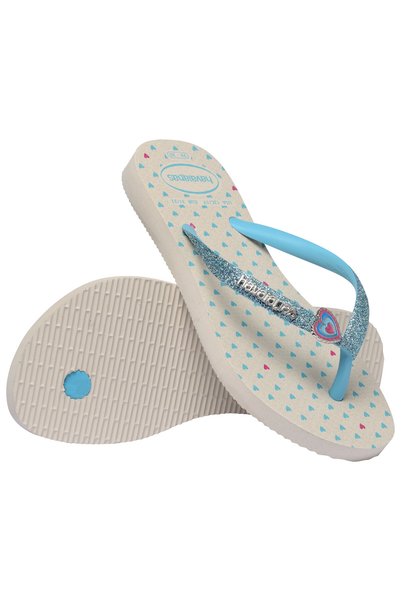 Havaianas شباشب للأطفال من سليم جليتر II باللون الفضي 4146976