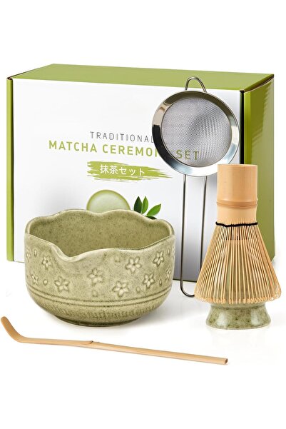 Arabest 5Pcs Matcha Whisk Set, 18OZ Bowl With Spout, Japanese Ceremony Matcha...