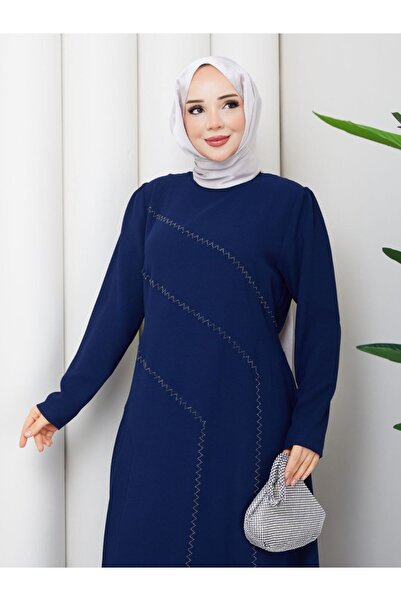 CLB COLLECTION Hijab Stone Detailed Dress
