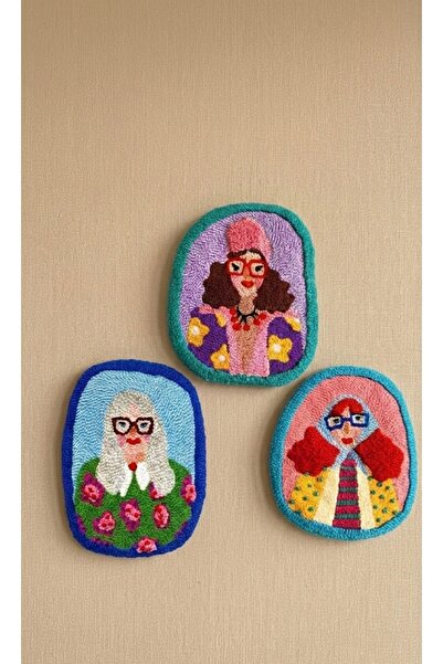 Les Passent Χειροποίητο διακοσμητικό τοίχου/στολίδι τοίχου 3 τεμαχίων