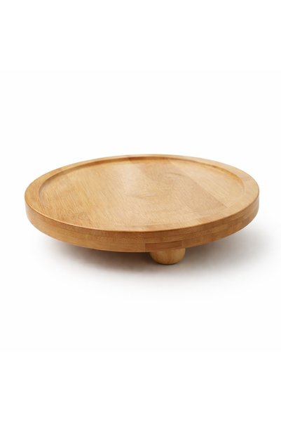Vadi Bamboo Presentation Plate Serving Tray Breakfast Organizer 11 cm
