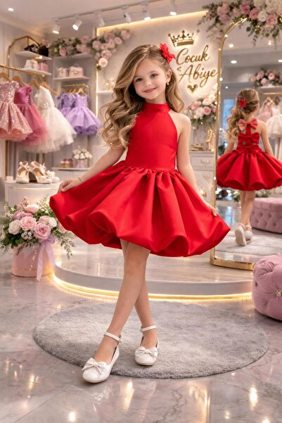 lunavella Balon Etek, Back Detail, Girls', Princess Model