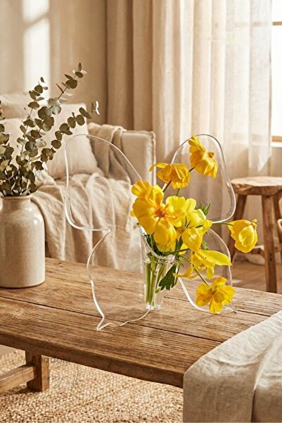 Kitchen Dream Vază decorativă din plastic transparent în formă de fluture – P...