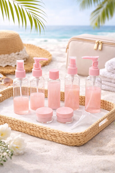 Kitchen Dream 10 Piece Travel Bottle Set with Special Bag Holiday Travel Bag ...