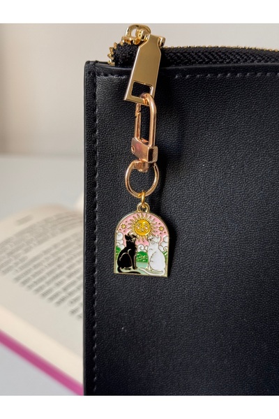 WhimsyWhite Mystical Moon Star Sun Themed Tarot Minimal Keychain , Bag Charm ...