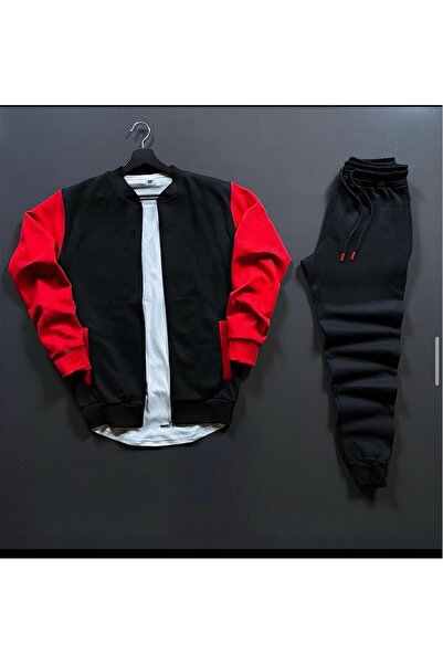 NewCabin 3 Thread Premium New Season Unisex College Jacket-Φούτερ Συνδυασμός ...