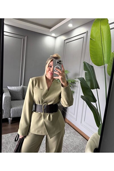 AKÇA KEMERLİ BLAZER