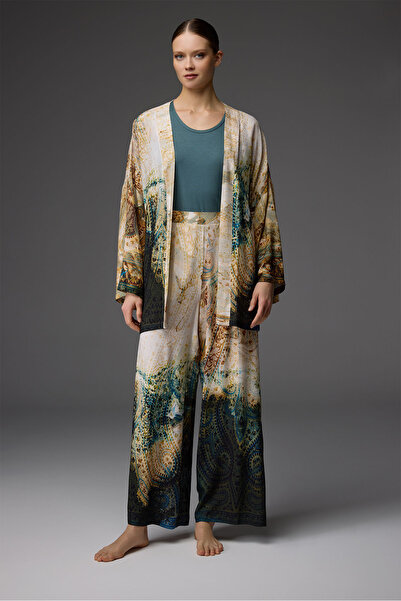 BONJOUR MADAME Παντελόνι αθλητικής φόρμας με σχέδιο βισκόζης, σετ 3 τεμαχίων ...