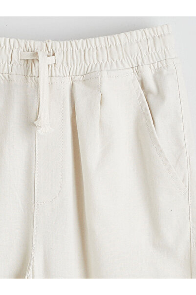 LC Waikiki Μπεζ ελαστικό αγορίστικο παντελόνι μέσης