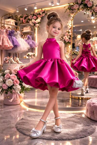 lunavella BALON ETEK, SIRT DETAYLI, KIZ ÇOCUK,PRENSES MODEL