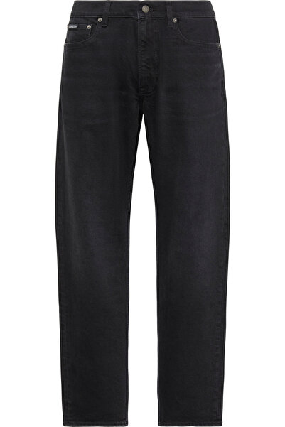 Calvin Klein Men's Slim Straight Wall Street Black Jeans