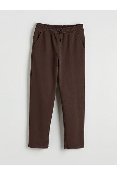 LC Waikiki Αγορίστικο φούτερ παντελόνι με ελαστική μέση σε καφέ χρώμα από το ...