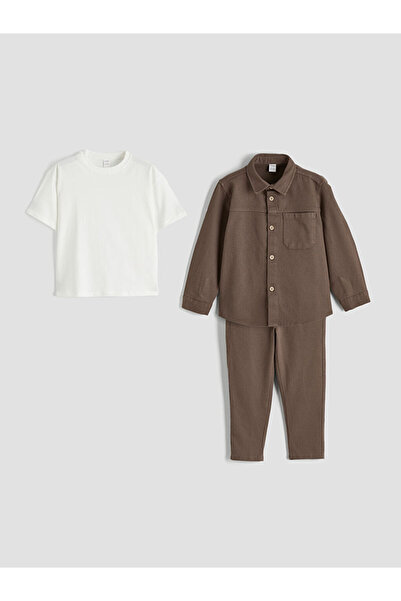 LC Waikiki Καφέ αγορίστικο σετ 3 τεμαχίων από το κατάστημα GiyÇık