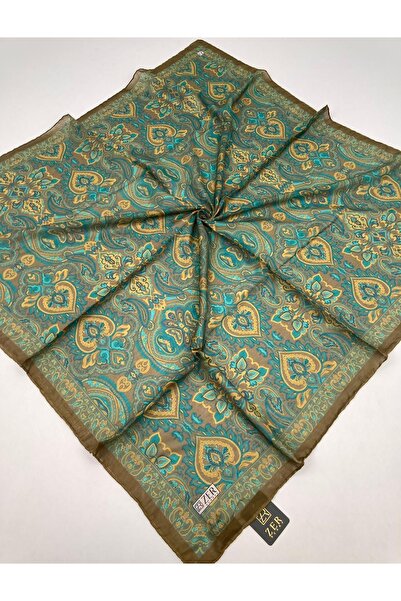 Butik Organic Soft Ethnic Patterned Square Scarf