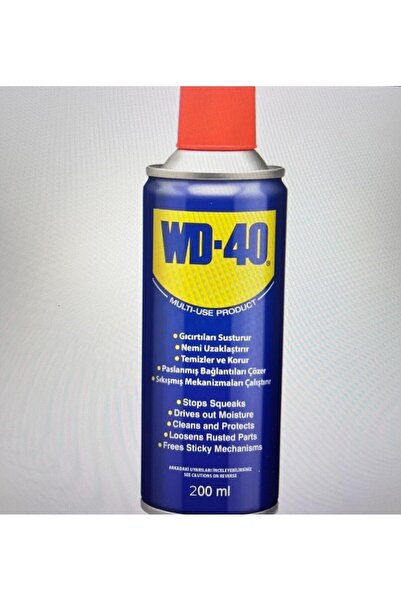 NEKAR WD-40 | Çok Amaçlı Yağlayıcı Sprey, 200 Ml, Pas Sökücü ve Koruyucu, Gıc...