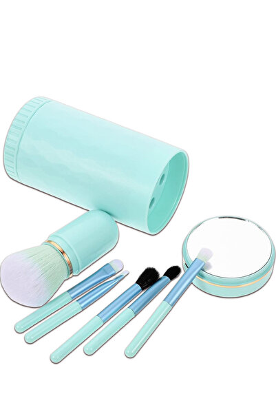 Yallabena مجموعة واحدة من فرش المكياج المحمولة - فرش تطبيق من ألياف النانو صو...