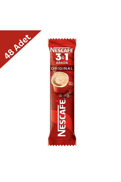 Nescafe 3’ü 1 Arada Tek İçimlik Paket x 48 Adet