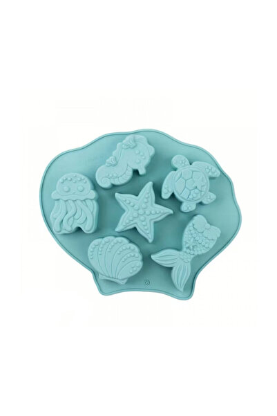 Eminonutoptanci Silicone Cake Mold Chocolate Sea Figures Mold Candy Gumdrop J...