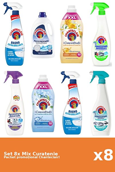 Chanteclair Set 8 Mix Curatenie Chanteclair: Lamaie, Lotus, Clasic, Portocale...