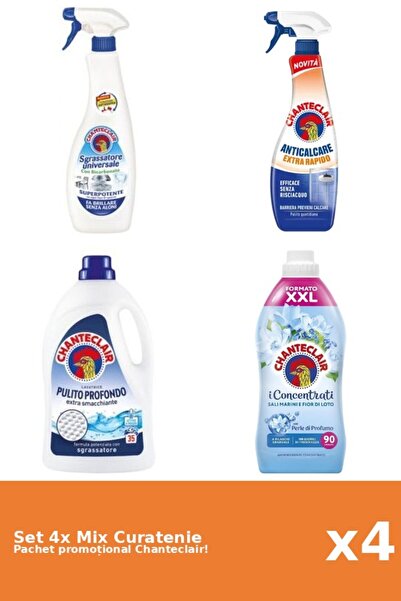 Chanteclair Set of 4 Chanteclair Cleaning Mix: Bicarbonate, Lotus, Rapid, Cla...