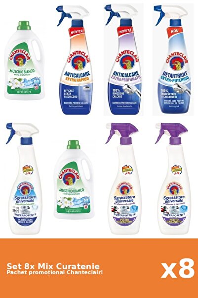 Chanteclair Set 8 Mix Curatenie Chanteclair: Bicarbonat, Puternic, Parfumat, ...