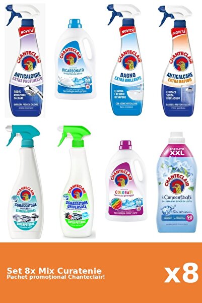 Chanteclair Set 8 Mix Curatenie Chanteclair: Lamaie, Bicarbonat, Lotus, Clasi...