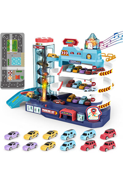 OEM Tobogan de parcare, set garaj cu multiple niveluri