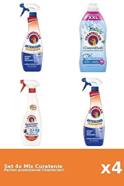 Chanteclair Set 4 Mix Curatenie Chanteclair: Lotus, Rapid, Marsilia
