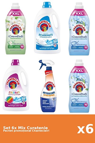 Chanteclair Set 6 Mix Curatenie Chanteclair: Bicarbonat, Lotus, Color, Mosc A...
