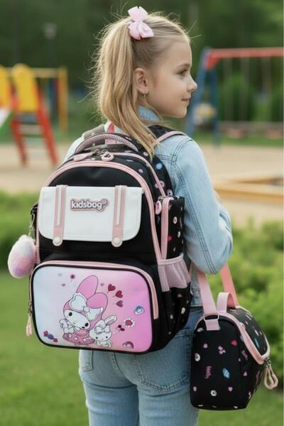 Uniquerrs Момичешки комплект от 3 части: раница за начално училище, термо кут...