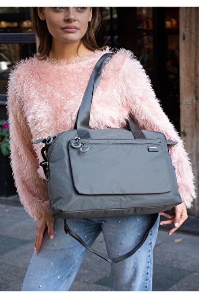 Sanmorris Women's Multi-Compartment Parachute Fabric Water-Resistant Shoulder...