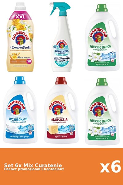 Chanteclair Set 6 Mix Curatenie Chanteclair: Bicarbonat, Portocale, Mosc Alb,...