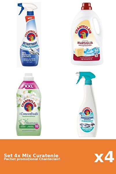 Chanteclair Set of 4 Chanteclair Cleaning Mix: Marseille, Anti-Odor, Strong, ...