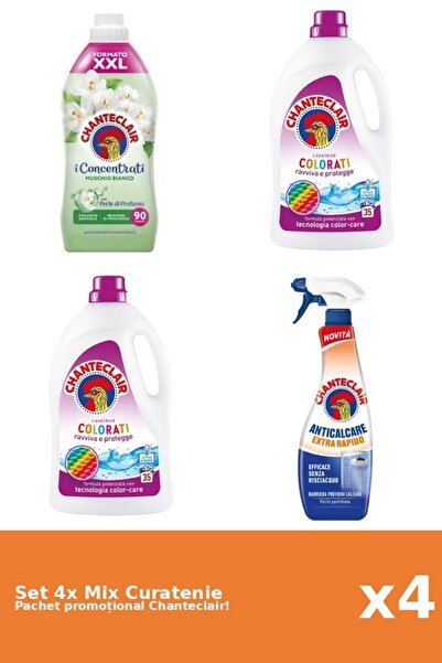 Chanteclair Set 4 Mix Curatenie Chanteclair: Rapid, Color, Mosc Alb