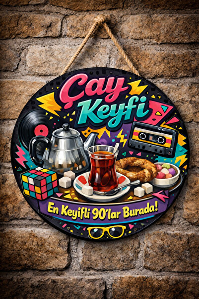 Mayeka Cafe Restoran İçin Çay Ocağı Duvar Kapı Tablo Süsü Ahşap Askılı Pano T...