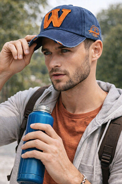 Ritagarcia Ανδρικό καπέλο μπέιζμπολ με λογότυπο W - Ρετρό Καπέλο