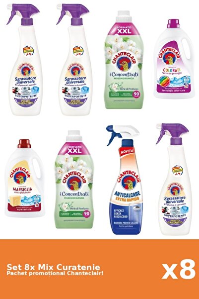 Chanteclair Set 8 Chanteclair Cleaning Mix: Marseille, Rapid, Color, White Musk