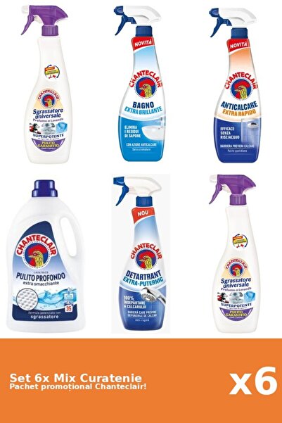 Chanteclair Set 6 Mix Curatenie Chanteclair: Clasic, Puternic, Mosc Alb, Rapi...