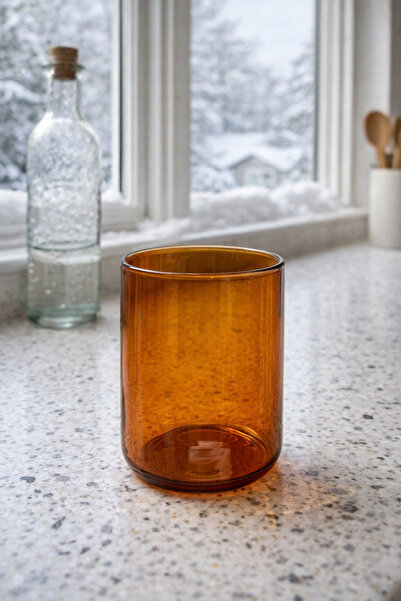 uğurlu dükkan Amber Cam Bardak 290 Ml