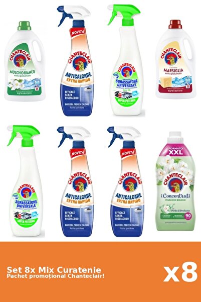 Chanteclair Set 8 Chanteclair Cleaning Mix: Lemon, Rapid, Marseille, White Musk