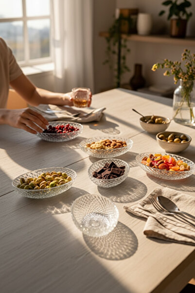 Bereketli Store 6’lı Kayık Tabağı 16 cm – Sunum Tabağı Seti, Sofra ve Servis ...