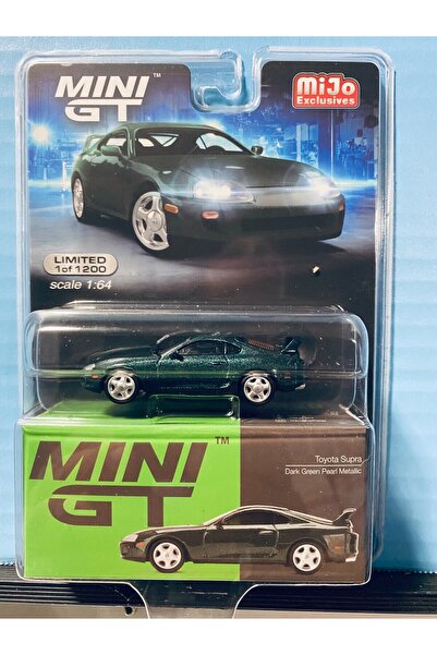 HOT WHEELS 1/64 MINI GT 1990'S TOYOTA SUPRA DARK GREEN PEARL LHD MIJO EXCLUSI...