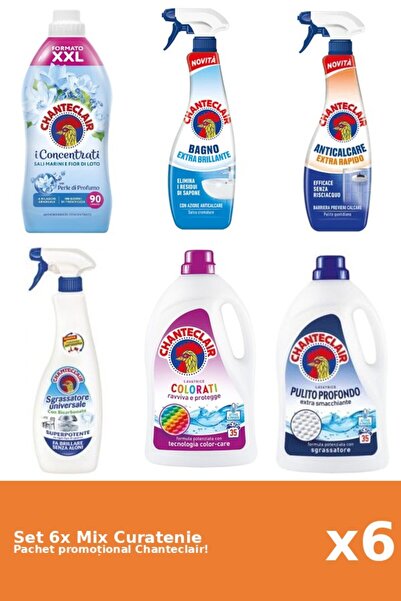 Chanteclair Set 6 Mix Curatenie Chanteclair: Bicarbonat, Lotus, Clasic, Color...