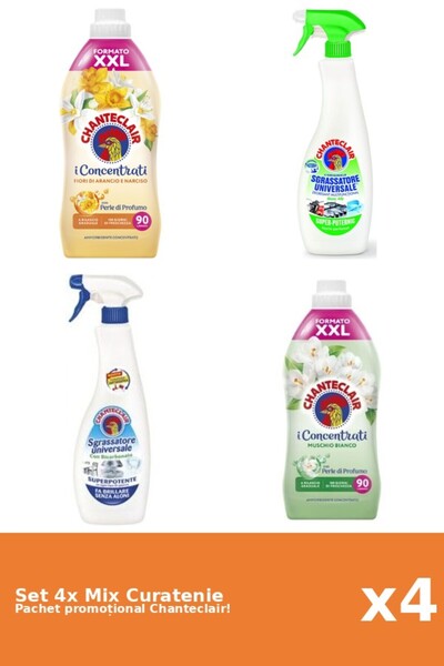 Chanteclair Set 4 Mix Curatenie Chanteclair: Lamaie, Bicarbonat, Portocale, M...